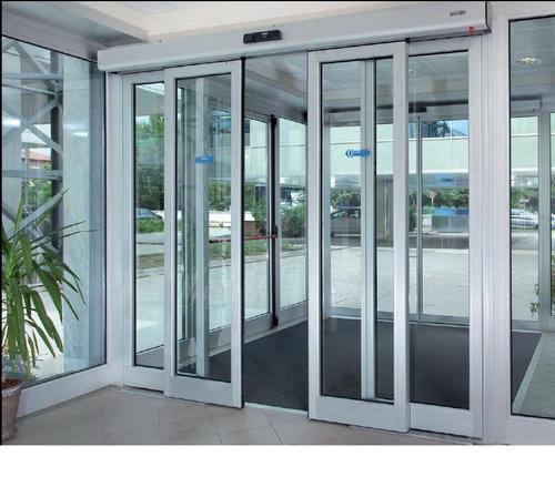Automatic Photocell and Sectional Entrance Doors 9 aluminum glass system 9 1