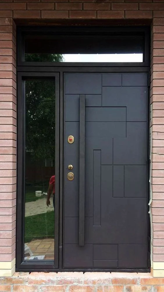Modern Aluminium Enterence Panel Door 14