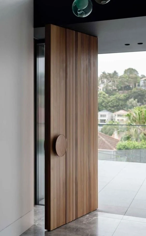 Modern Aluminium Enterence Panel Door 24
