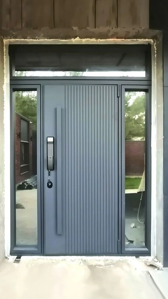 Modern Aluminium Enterence Panel Door 6